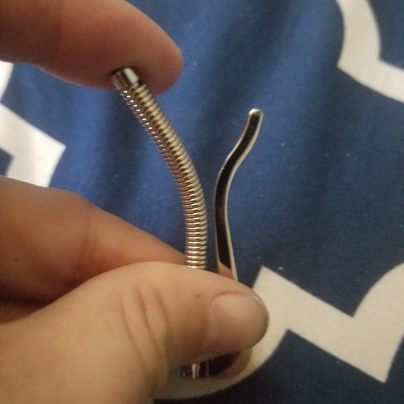 Stainless Tie Clip with Spring - Picture 4 of 5